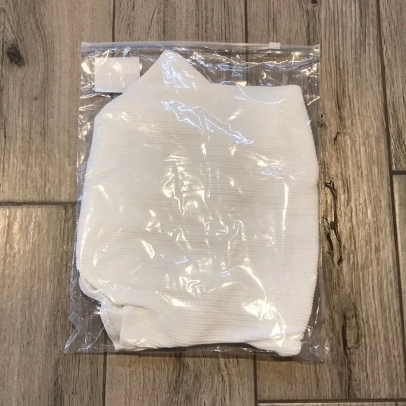 White Belted One Piece Swimsuit - Picture 7 of 17